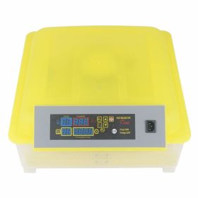 [same code: 76829079]48-Egg Practical Fully Automatic Poultry Incubator (US Standard) Yellow & Transparent