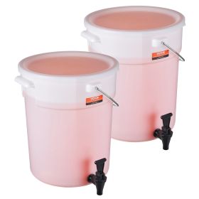 VEVOR Beverage Dispenser, 5 Gallon Drink Dispensers for Parties, Plastic Juice Dispenser with Spigot and Lid, Iced Tea Lemonade Juice Water Dispe (Default: Default)