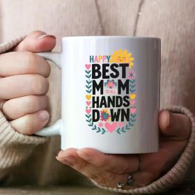 1pc, Cozy Red Cocoa Mug, 11oz Stoneware Cup, Cozy Hot Chocolate Cup, Winter Summer Drinkware, Get Well Soon (Color: White)